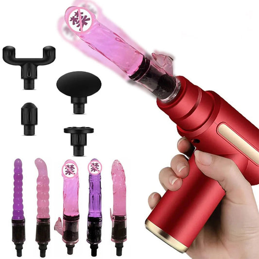 Automatic Dildo and Massage Gun with LCD Display