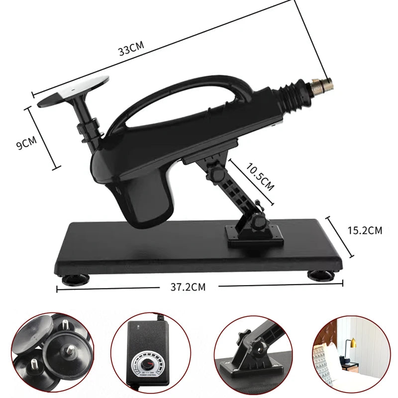 Mid-Sized Thrusting Fucking Machine with 3XLR Connector